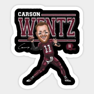 Carson Wentz Washington Cartoon Sticker
